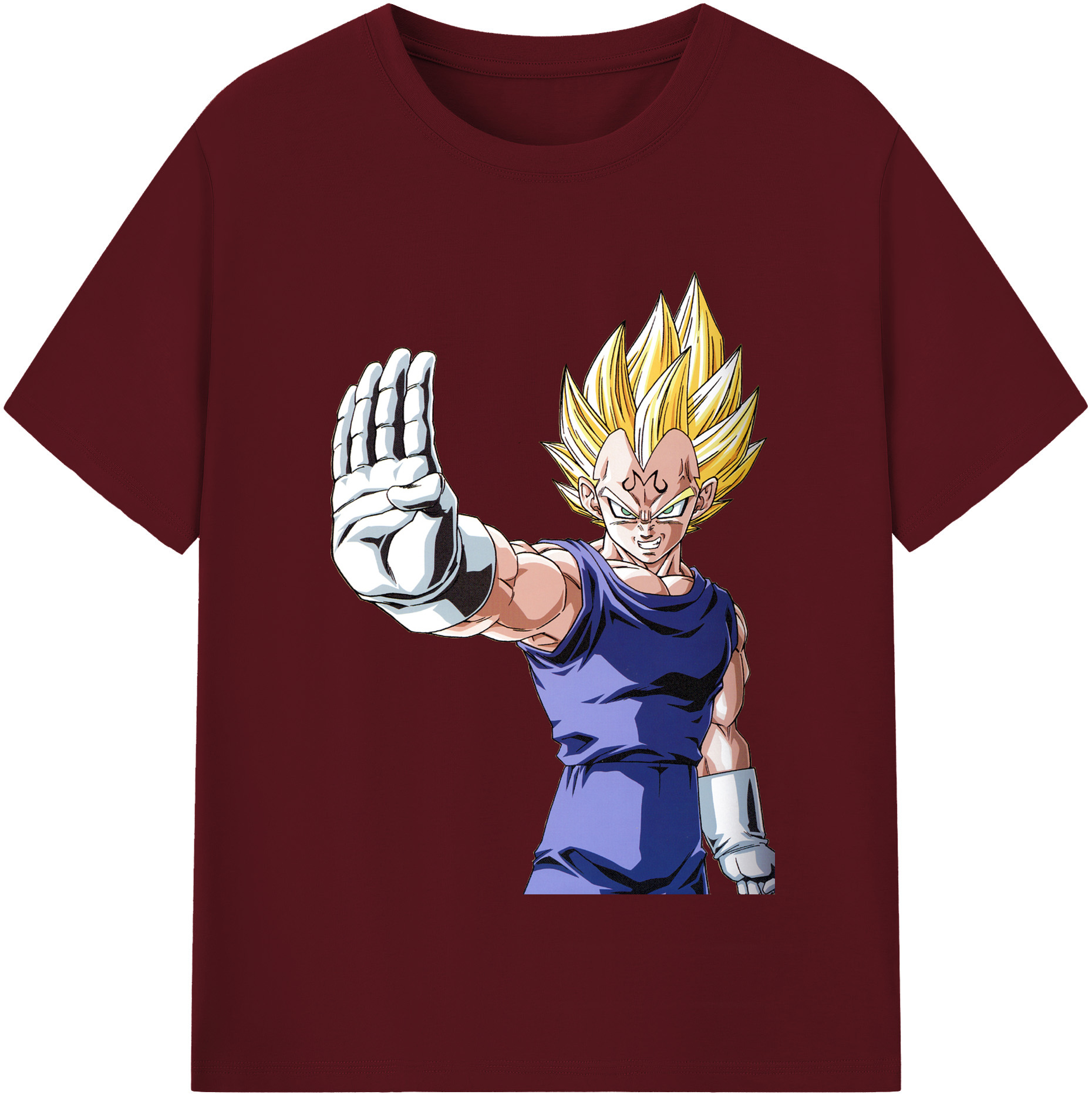（画像用） ドラゴンボール ベジータ四世（Bejīta Yonsei）DRAGON BALL Vegeta IV 綿100％半袖Tシャツ（フロントプリント）